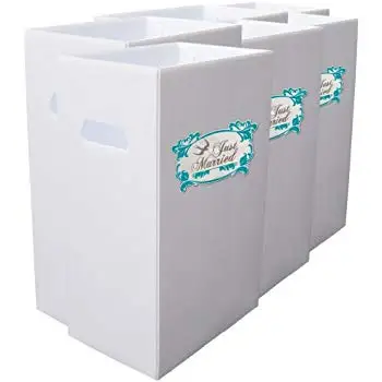 Foldable PP Cardboard Recycle Bins Coroplast Trash Bin for Indoor