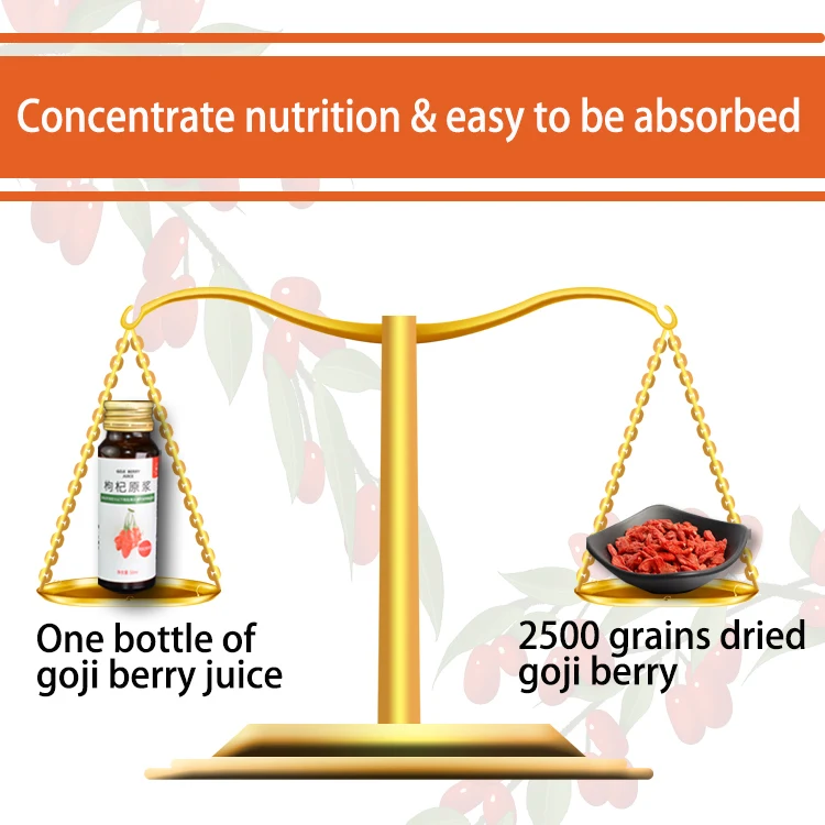 
 Упаковка в бутылки 50 мл, китайская ягода Годжи, энергетические напитки, фруктовый продукт  