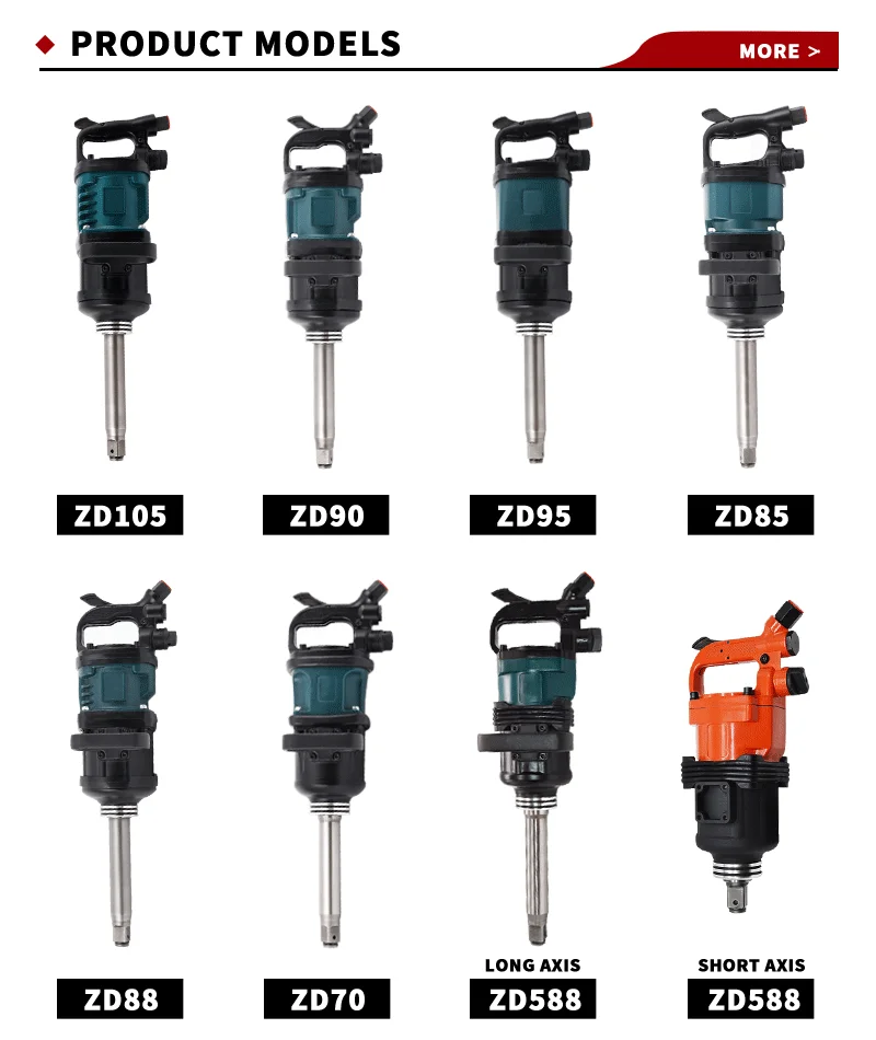 Pneumatic Wrench Air Repair And Disassembly Tools Heavy Gun Type High Torque Handle Air Impact