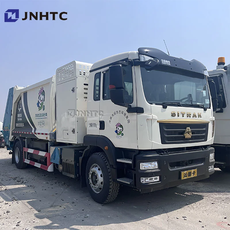 Howo SITRAK 4*2 задний погрузчик компримированный мусоровоз