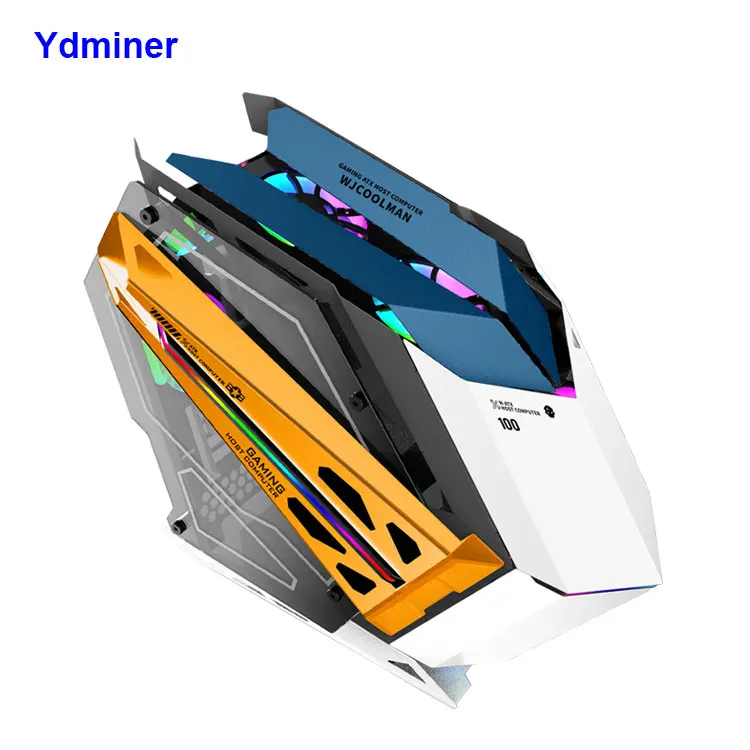 In Stock Desktop Computer Pc case ATX Gaming Cabinet Rgb with Fan