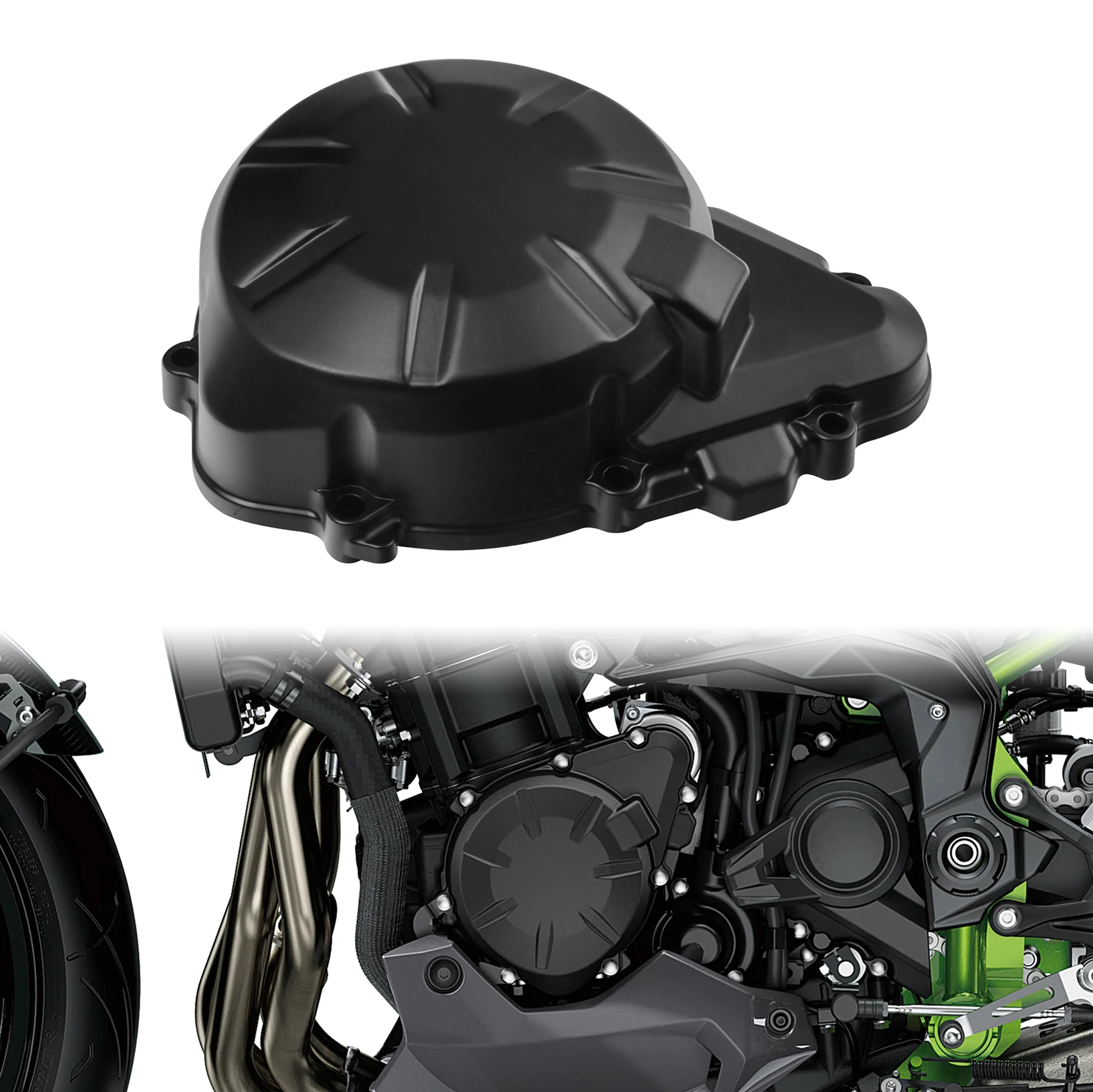 ᴹᵒᵗᵒ Kawasaki Z900 2017-2022 için XF-2726-B Sol Stator Kapak, Siyah