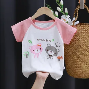 Boys' Short Sleeve T-shirt Pure Cotton 2023 Summer Korean Version Chinese Children's Trend Handsome Children's Westernized Top T