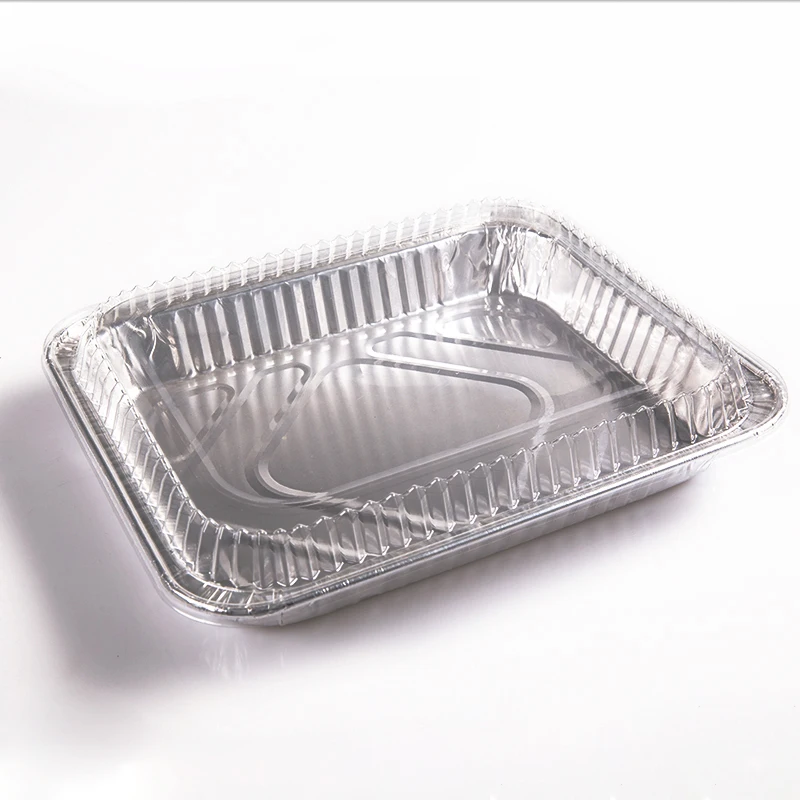 product newest custom 2100ml silver aluminum foil baking tray for food packaging microwave safe and disposable take away container-15
