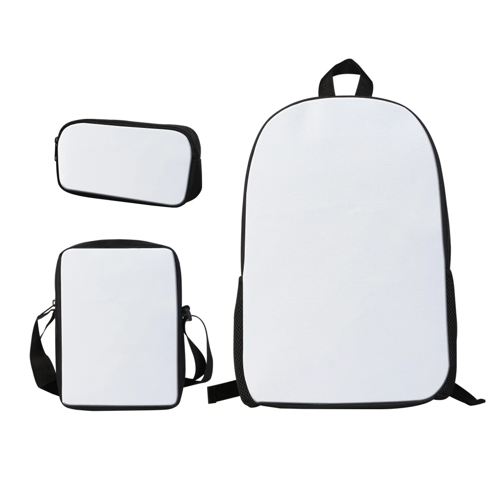 Heat Transfer Logo Printed Blank Backpack School Bag with Lunch Box
