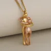 Gold rose gold-single pendant