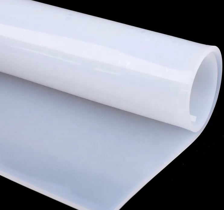 High Temperature Silicone Rubber Sheet Heat Resistant Transparent Mat Cushion Pad Eco-Friendly Factory Supply 1000*1000*2mm