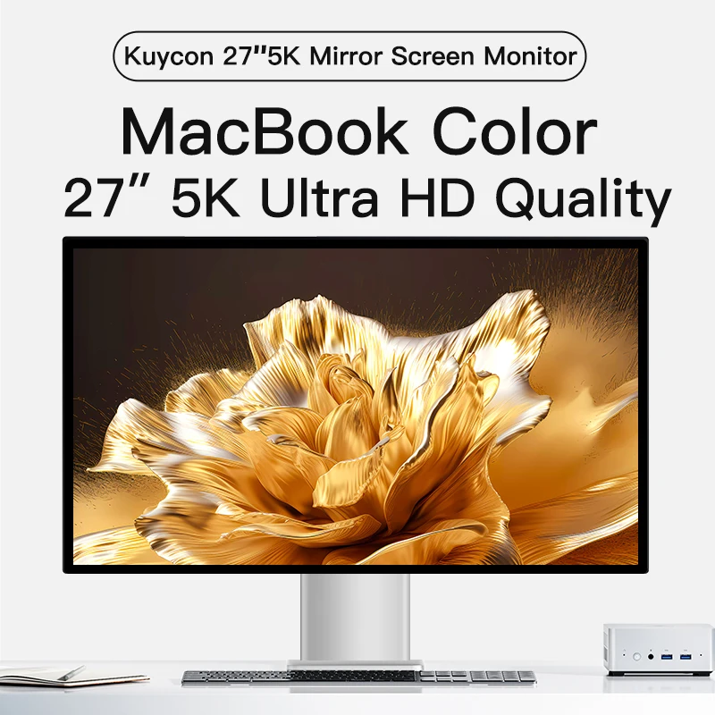 Kuycon G27X-se 27 Inch 5K Curved Gaming Monitor, 60Hz IPS Display