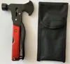 red aluminum-handled axe with hammer-soft nylon bag