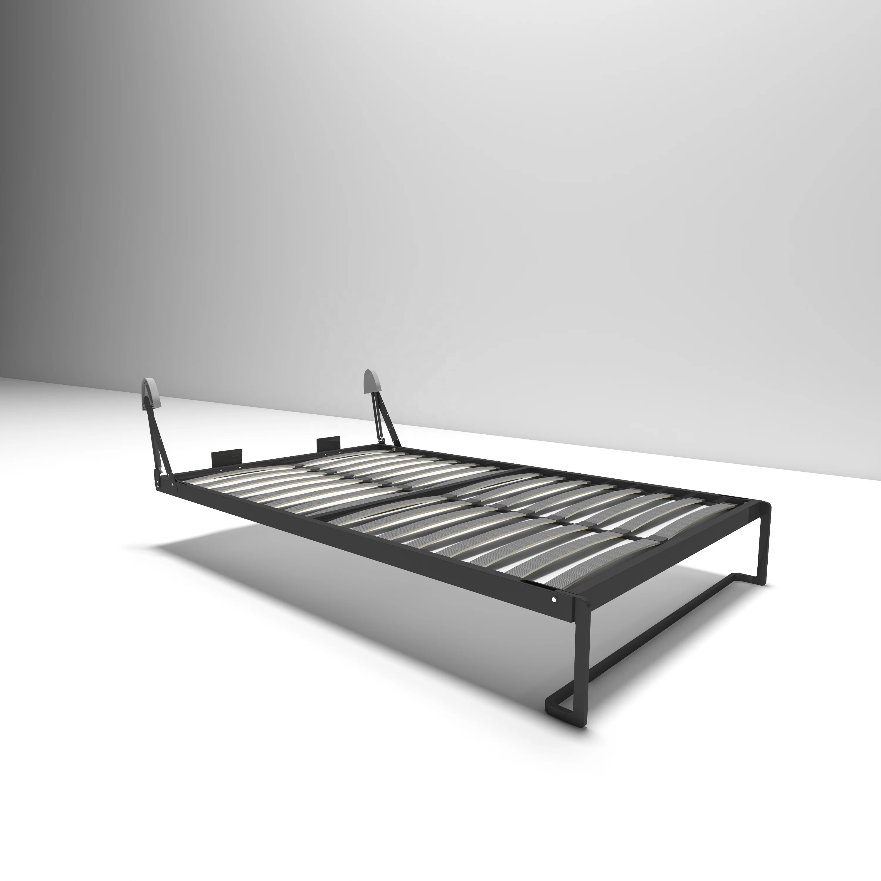 Manual Vertical Murphy Bed Hardware Kit Space Saving Folding Wall Bed Mechanism With Sofa Connector