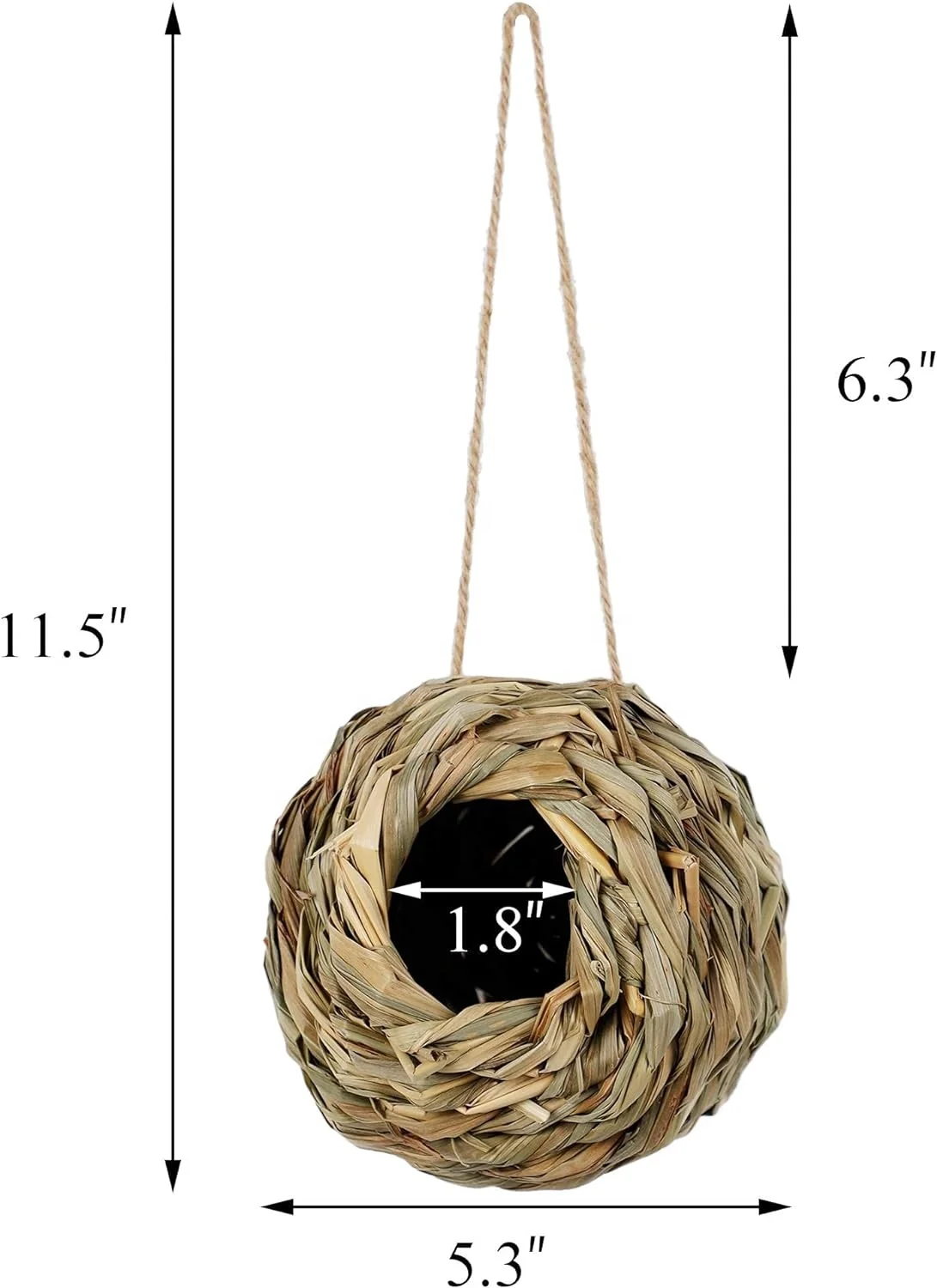 Hummingbird Nest House for Outside   4pcs Per Set
