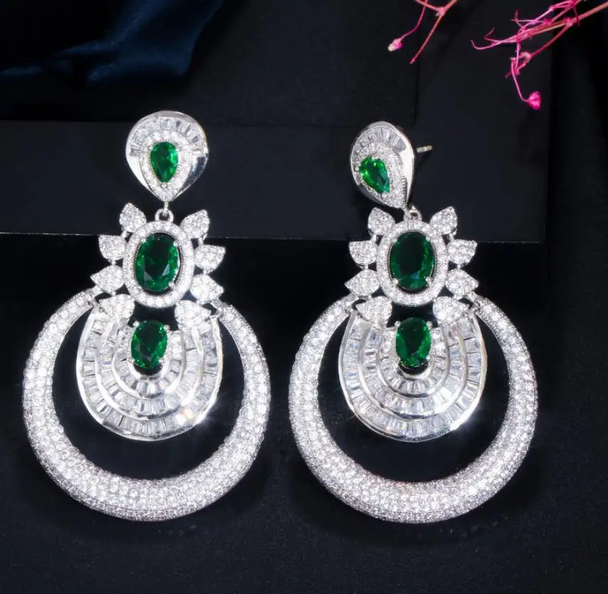 Luxury Dubai Earring 18k Yellow Gold Plated Vintage Costume Jewelry ...