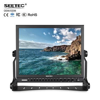SEETEC P150-3HSD 15" Full Aluminum Pro Broadcast LCD Monitor 1024x768 4:3 Screen 350nit for TV Production, OEM/ODM Welcome