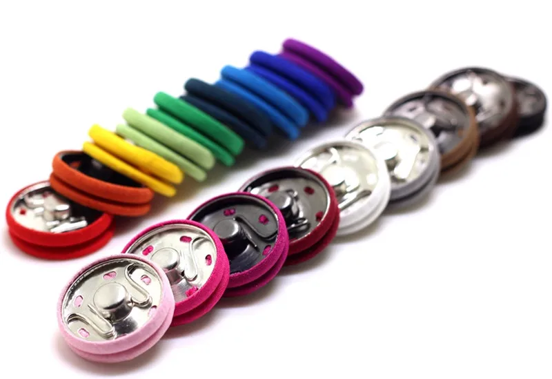 5pcs 21/25mm Colorful Snap Button Press Snap Double Sided Metal Dark Buckle  For Clothing Sweater Coat Sewing Accessories G1315