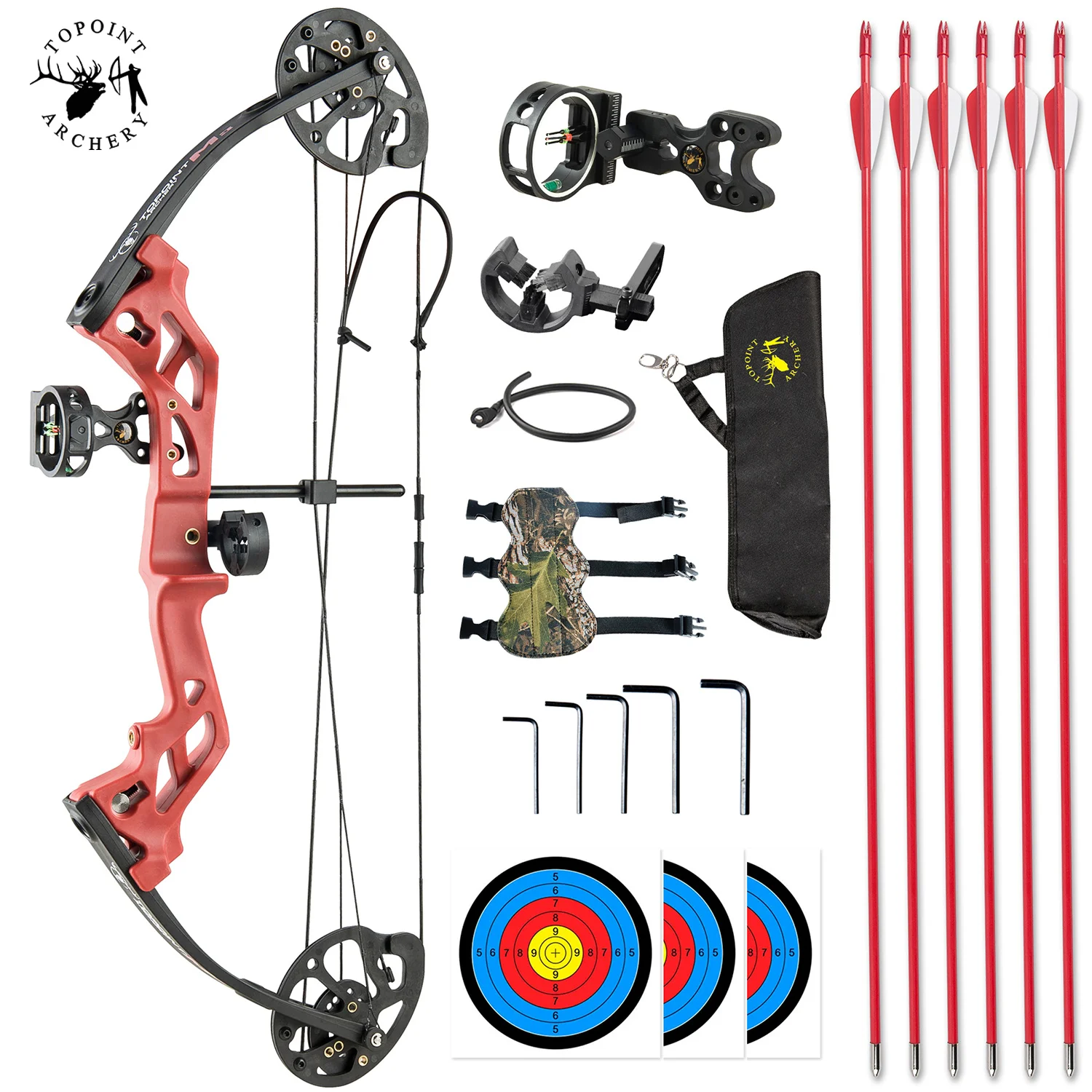 TOPOINT ARCHERY M3 コンパウンドボウ 初心者パッケージ 初心者 