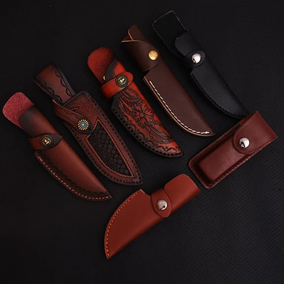 Factory Custom Tactical Leather Knife Cover Holder Sheath For Belt,Edc