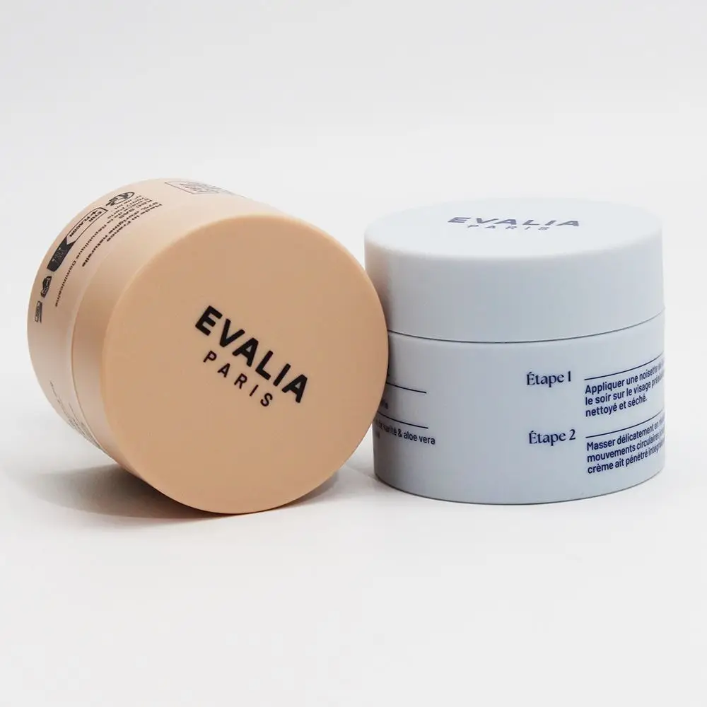Private Label 50G Face Body Cream Jars Round Plastic Cream Jar