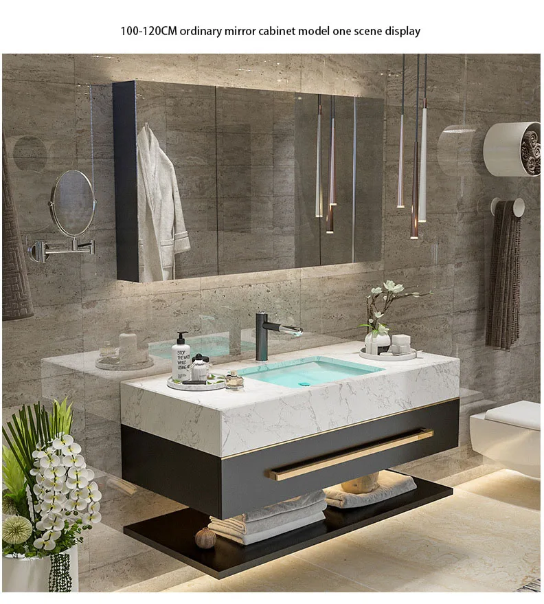 Luxury Wooden Panel Bathroom Vanity Cabinet Furniture With Single And ...