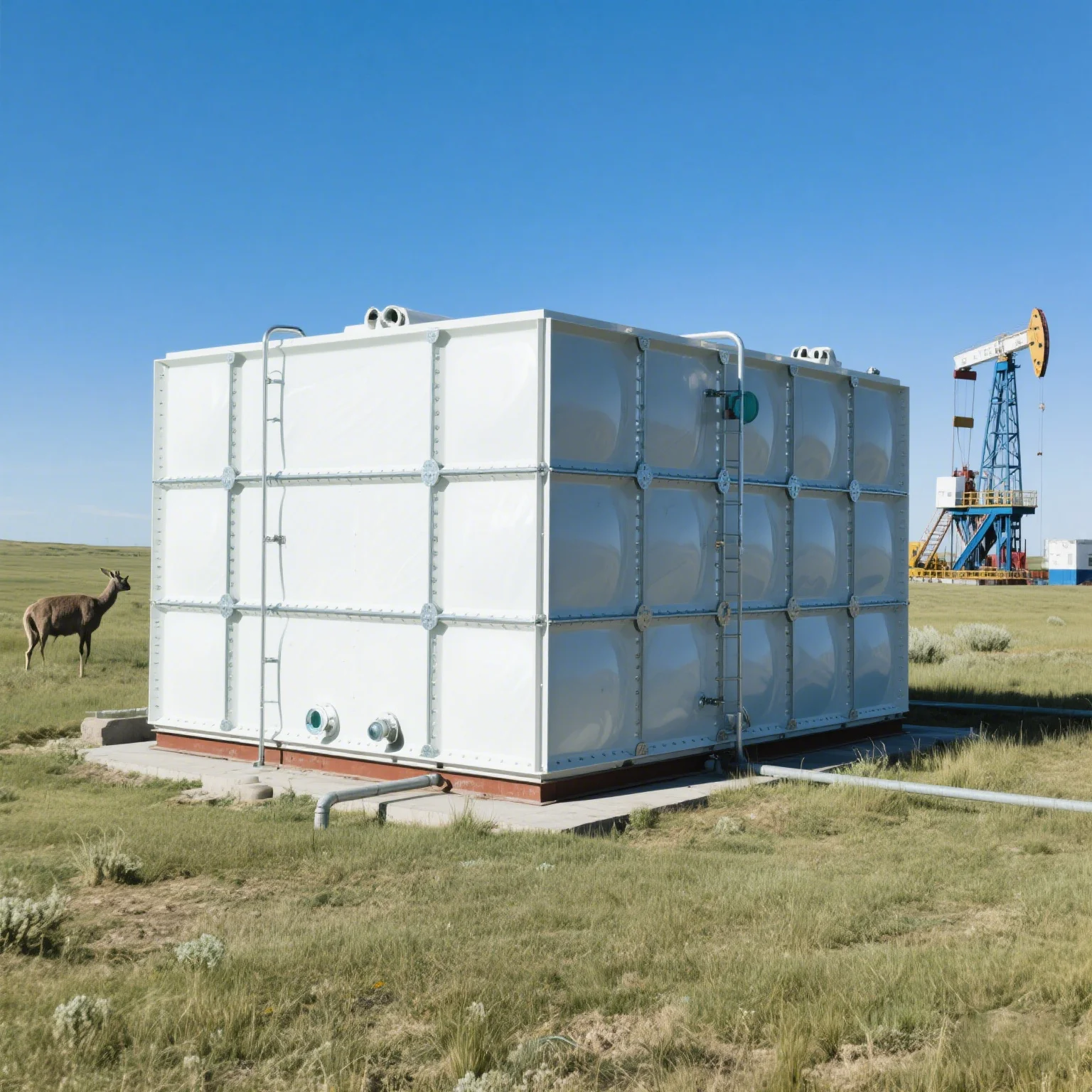 Factory Custom Composite Water tank Assembly Industrial Multi-functional Large Durable Sectional Modular FRP Water Storage tank
