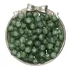Perles de verre dépoli - Vert foncé (10 mm)