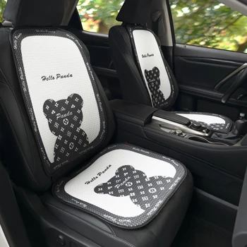 Panda Car Seat Covers Four Seasons Universal Car Seat Cushion Comfortable Non-Slip General Purpose Cover Luxury Car Accessories