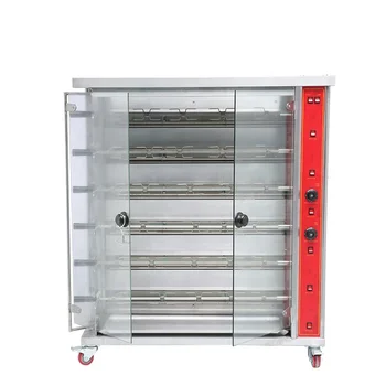 6 Rods Electric Rotisserie Ovens Roast Chicken Oven Roast Duck Machine Mobile Kitchen Equipments For Restaurants Hotels