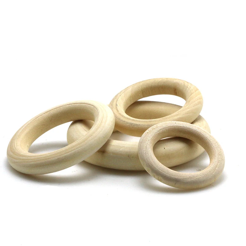 China Manufacturer Round Wooden O-Ring Decoration Wood O Ring Buckle For Garment