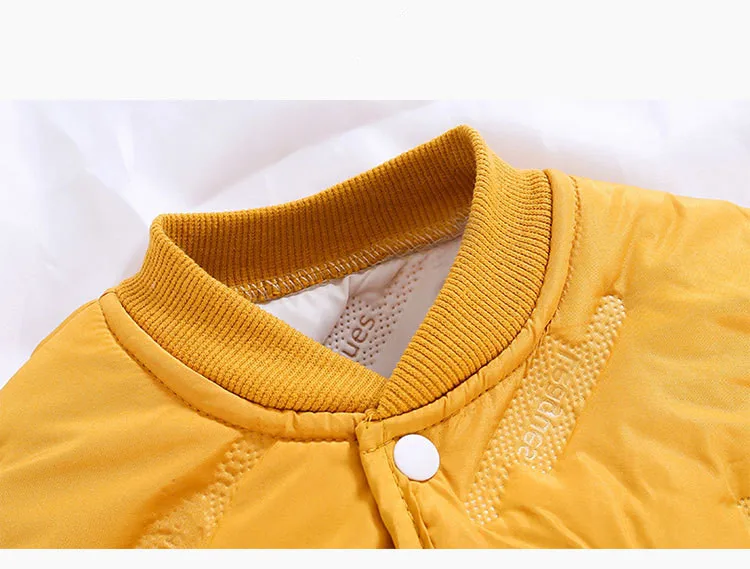 Children's Winter Clothes Set Thickened Quilted Jacket Trousers Two