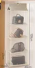 Beige 4-layer three-dimensional bag hanging bag