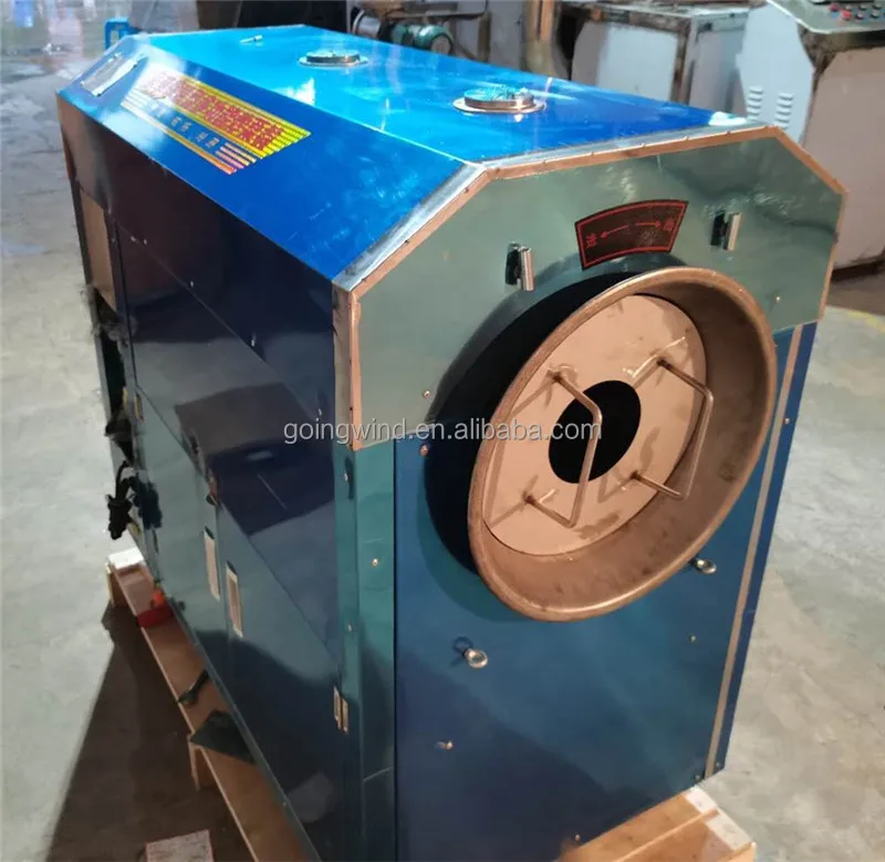 Good Price Automatic Small Chestnut Roasting Machine Auto Mini 220v Cashew Nut Almond Rotary Drum Electric Gas Roaster for Sale