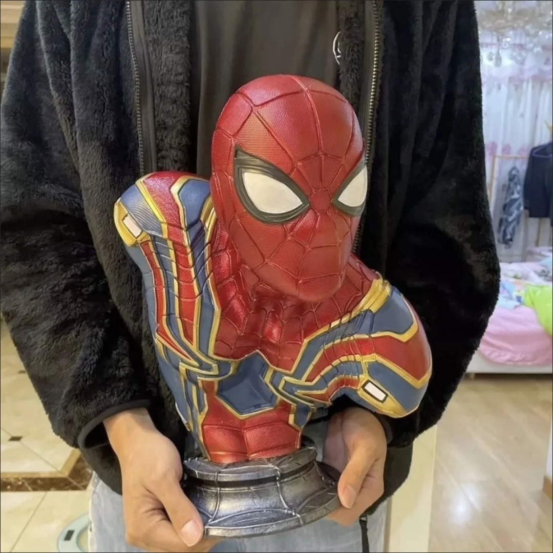 product avengers customizable resin crafts handmade iron man  amazing spider man bust for anime characters collectors-7