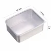 Small size with lid-10.5*13.5*5.5CM-silvery