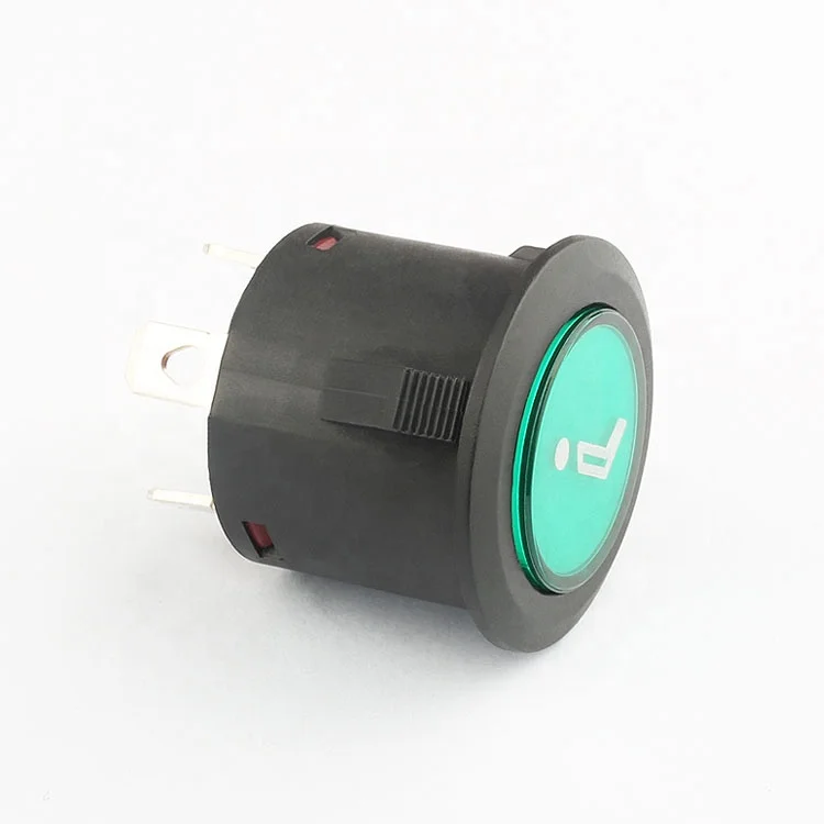 Yongxing Factory KA22 22mm Red Color Illuminated 3 Pin 12v Push Button Switch Latch