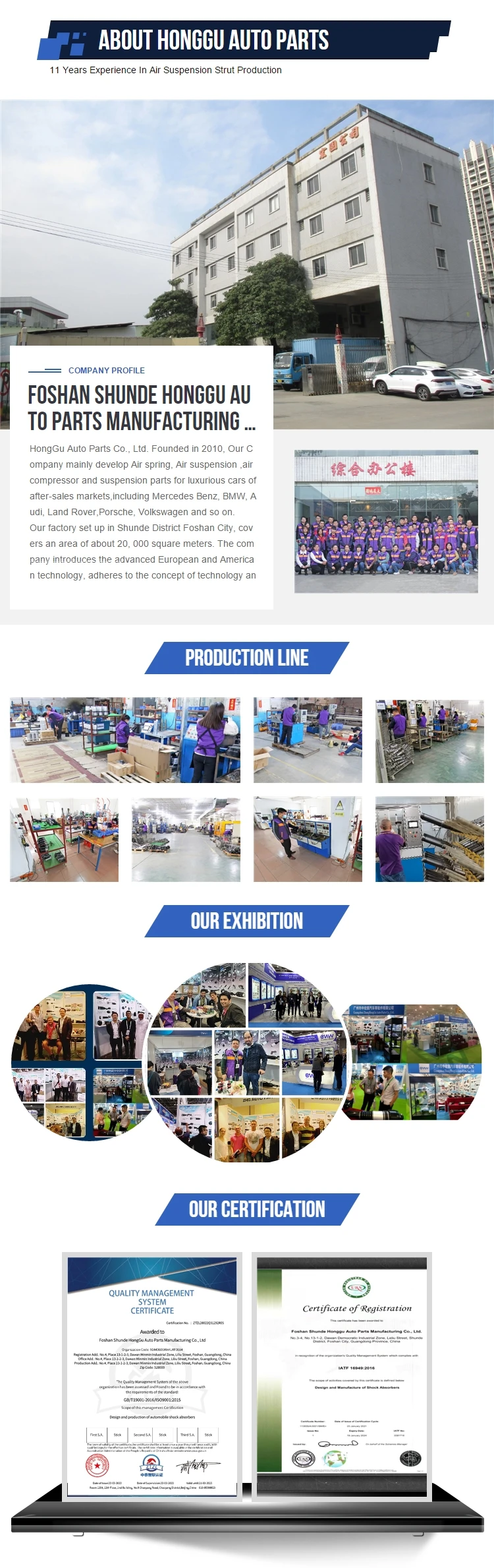 Air Suspension Shock Absorber Strut For Tesla Model X Rear Adaptive Awd