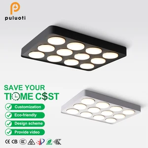 Commercial Indoor Ceiling LED Spot Light 420mm*320mm*36mm IP20 60w 84w 108w Aluminum Cylinder Downlight Surface Mounted