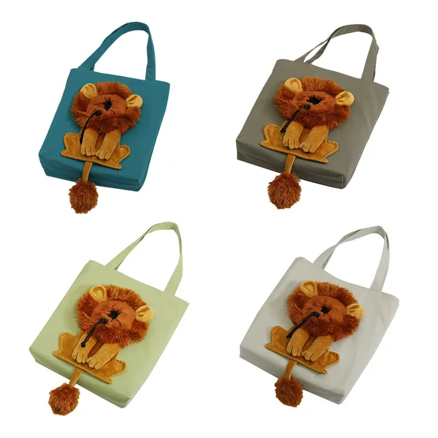 Hot Sale Lion-Shaped Shoulder Carrying Bag Pet Carrier Bag For Small Dogs And Cats