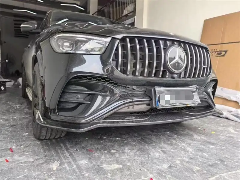 Lábio Frontal Grill e Difusor Traseiro para Mercedes Benz GLE AMG foto 4