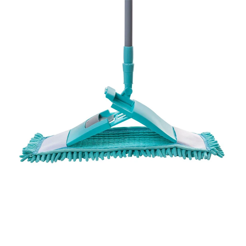 Customizable Chenille Flat Mop with Aluminum Telescopic Handle Polyester mop head for Kitchen Use