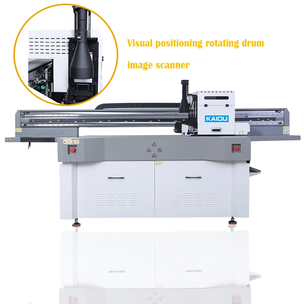 CCD Rotating Drum Image Scanner Digital UV Hybrid Foam Board PVC Borad Corrugated Board UV Printing Machine