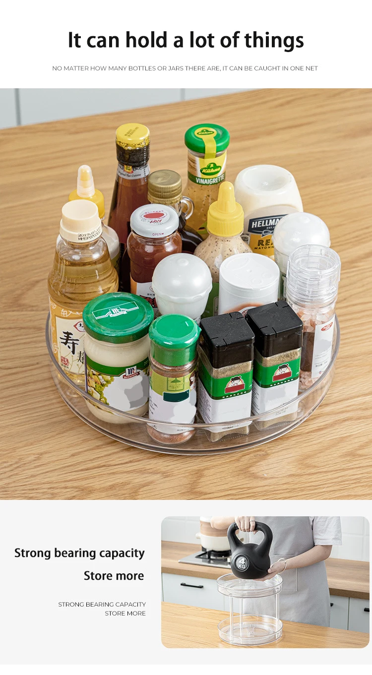 Spice Rack Organizer Spices Condiments Seasoning Holder Jar Cans Plate Tray Shelves Fridge Kitchen Accessories Storage Organizer details