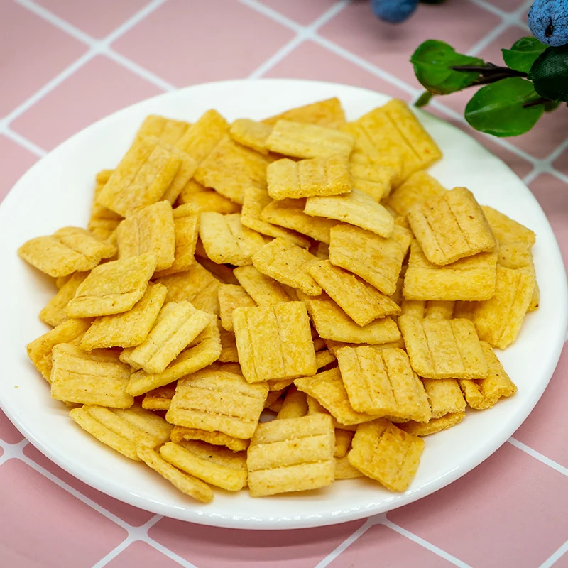 Chinese traditional snack crispy rice cracker healthy grain snacks rice crust manufacture