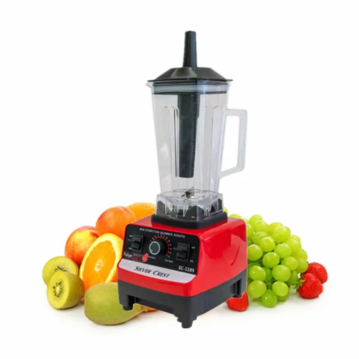 High Speed Red Color Silver crest Industrial Blender Vegetable Juice Smoothie Blender Portable