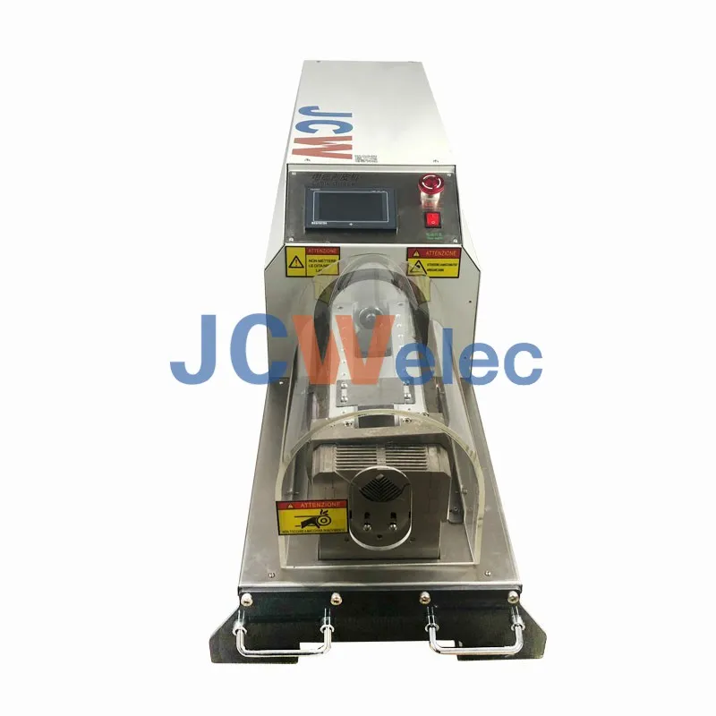 JCW-S300 Heavy Duty Electric Cable PLC Control Semi-auto Coaxial Cable  Rotary Stripping Machine
