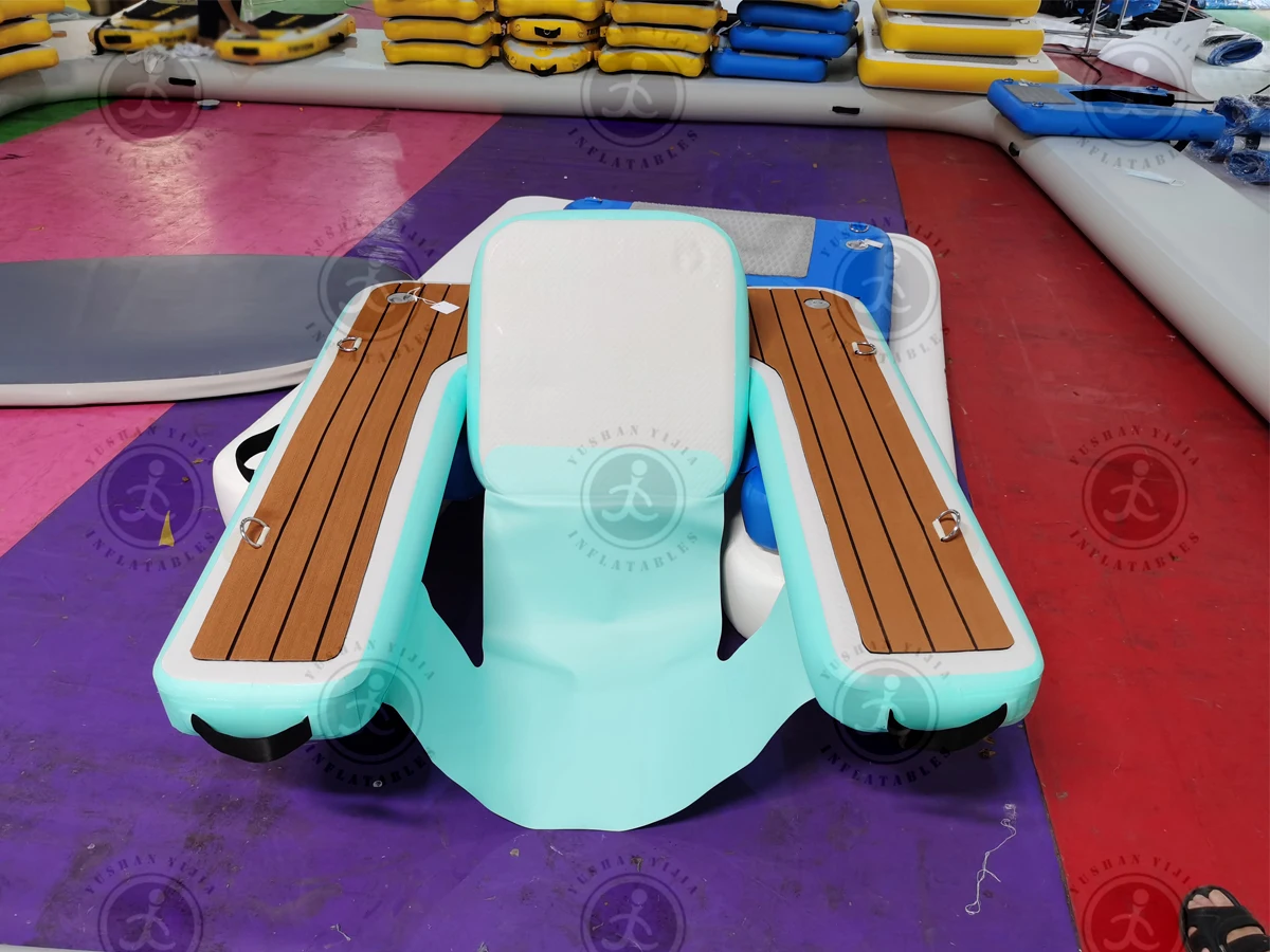 Floating Dock Boat Water Platform Luxury Motorized Lounge Chair Floats Deluxe Floating Outdoor