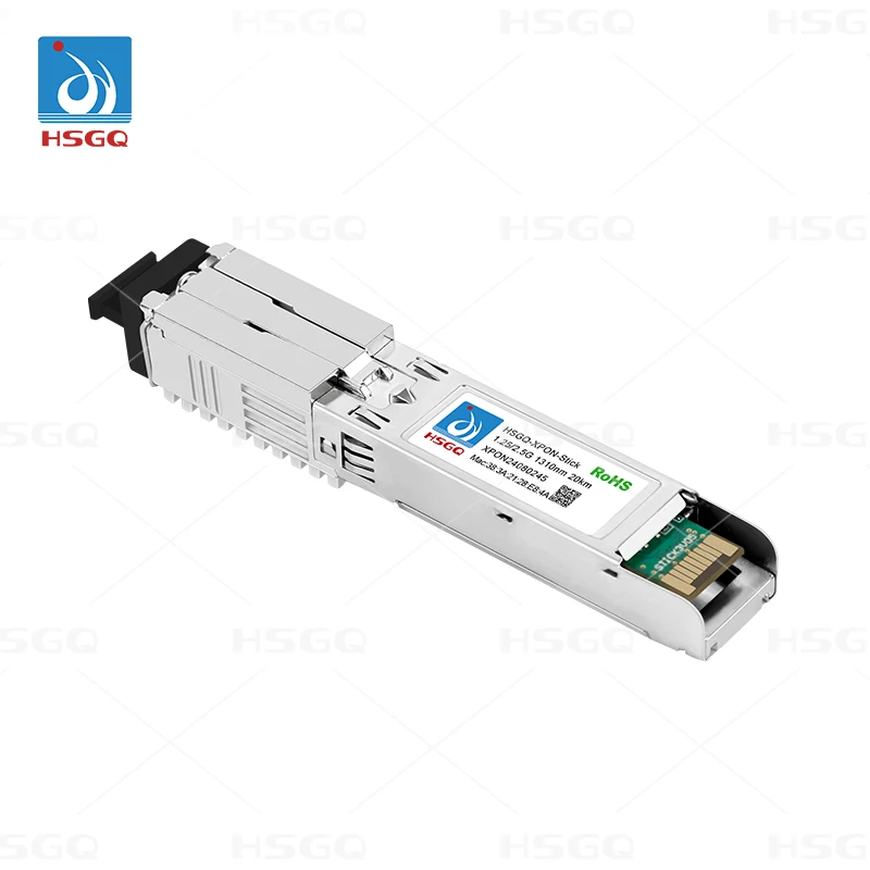 HSGQ Low power consumption ISP 1*PON port 1.25/2.5G 1310nm SC DDM SFU 20km GPON EPON XPON STICK ONU
