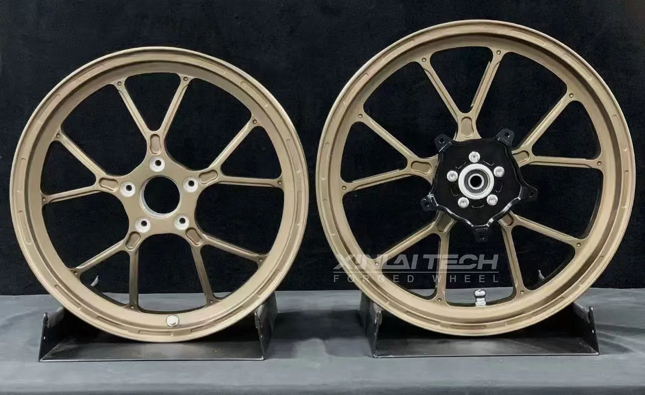 XL Custom Forged Motorcycle Wheels for Aprilia RS660 RSV4 Tuono Shiver Caponord SRV850 17 18 Inch Forged Aluminum Anodized Rims - Image 5