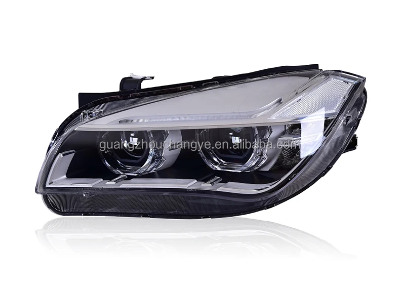 Car Headlight Assembly For Bmw X1 E84 Led Strip Angel Eyes Head Light