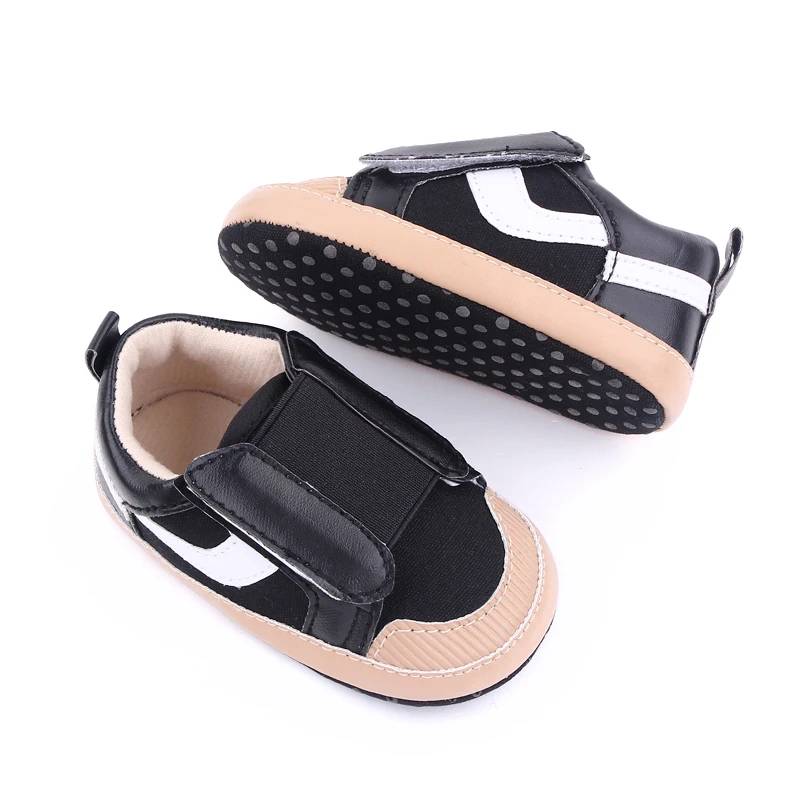 High Quality Hook&loop Canvas Toddler Boys and Girls Shoes 0-18 Months 2022 details