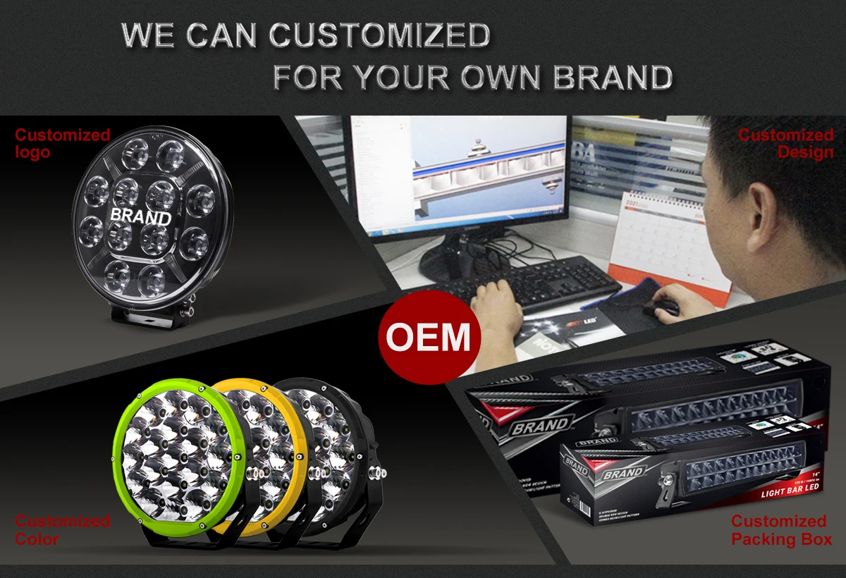 BRTLED New 9 Inch 152W 1 LED Headlight with Spot & Driving Beam IP68 Waterproof 145000 Lumens Offroad Driving Light