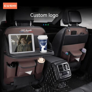High Quality Apply All Cars Pu Leather Multifunctional Back Seat Organiser Car Backseat Protector